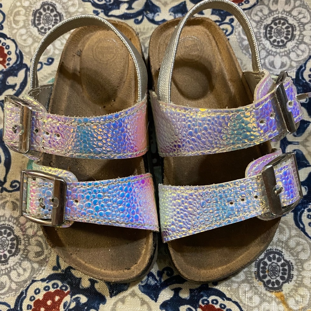 Silver sandals